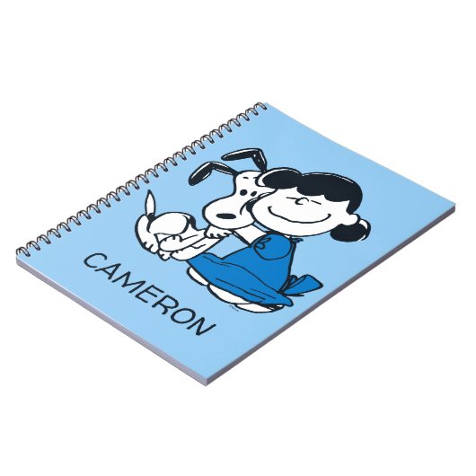 Carnet Lucy Hugging Snoopy (Côté gauche)