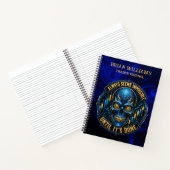 Carnet Lueur Bleue Toujours Impossible Bitcoin (Intérieur)