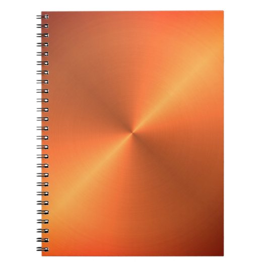 Carnet Lueur Rouille Orange (Devant)
