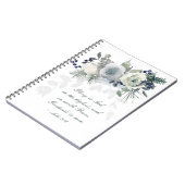 Carnet Luke 2:14 "Glory to God" White Rose Christmas (Côté gauche)