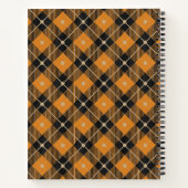 Carnet Lumberjack Diagonal Plaid Noir & Citrouille (Dos)