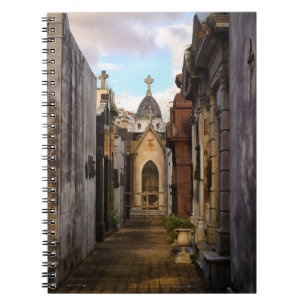 Carnet Lumière de soirée dans le cimetière de Recoleta