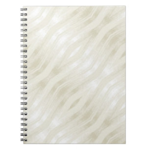 Carnet Lumière noble texturée beige et blanc