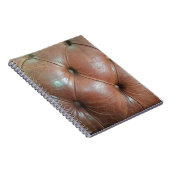 Carnet Lumière sur la surface du canapé en cuir marron, t (Côté Droit)