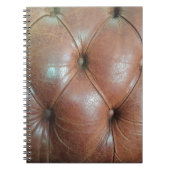 Carnet Lumière sur la surface du canapé en cuir marron, t (Devant)