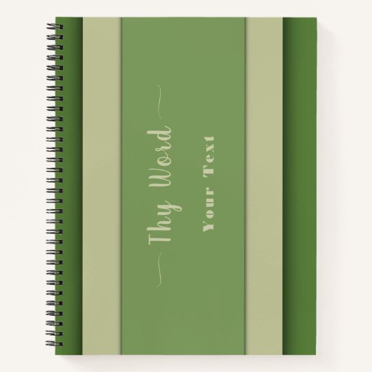 Carnet Lumière sur mon chemin vert (Devant)