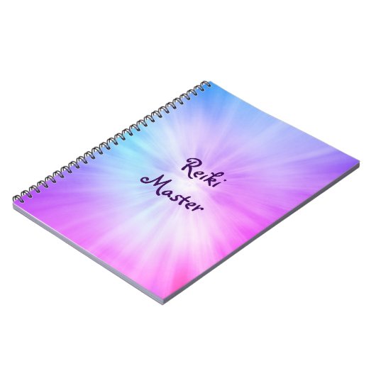 Carnet Lumière violette Reiki Master design (Côté gauche)
