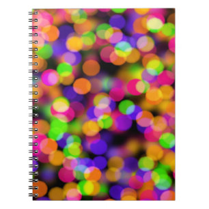 Carnet Lumières Bokeh Multicolores