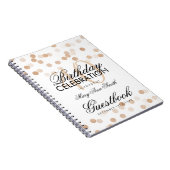 Carnet Lumières de cuivre de parties scintillantes (Côté Droit)