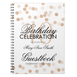 Carnet Lumières de cuivre de parties scintillantes