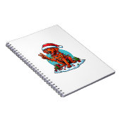Carnet Lumières de Noël Rhodesian Ridgeback de la main de (Côté Droit)