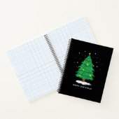 Carnet Lumières de sapin de Noël rétro Santa Noël (Intérieur)