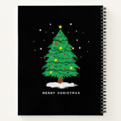 Carnet Lumières de sapin de Noël rétro Santa Noël (Dos)