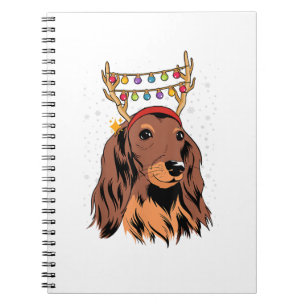 Carnet Lumières des arbres de Noël des rennes de cheveux