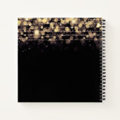 Carnet Lumières dorées personnalisées (Dos)