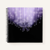 Carnet Lumières en Cascade Monogramme Violet ID789 (Devant)