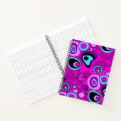 Carnet Lumineuse, abstraite, Magenta (Intérieur)