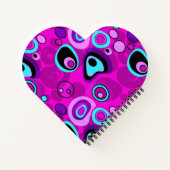 Carnet Lumineuse, abstraite, Magenta (Dos)