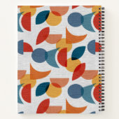 Carnet Lumineuse géométrique rétro Abstrait Moyen-siècle  (Dos)