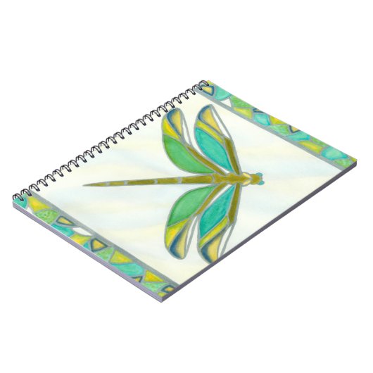 Carnet Lumineuse libellule Pastel par Vanna Lam (Côté gauche)