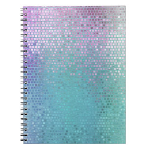 Carnet Lumineuse mosaïque Abstraite brillante multicolore