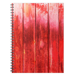 Carnet Lumineuse texture de la planche murale en bois rou