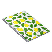 Carnet Lumineux citrons vert Feuille Motif (Côté Droit)