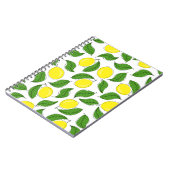 Carnet Lumineux citrons vert Feuille Motif (Côté gauche)
