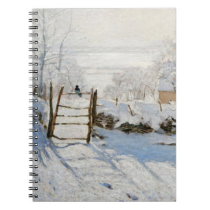 Carnet lumineux d'hiver de la clôture couverte de 