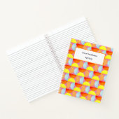 Carnet Lumineux Fun Mid-Century Moderne Semi-cycles Abstr (Intérieur)