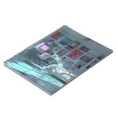 Carnet lumineux Vaporwave esthétique (Côté gauche)