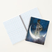 Carnet Luna Goddess at Night Scattering Stars (Intérieur)