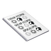 Carnet Lunaire Eclipse Solaire Eclipse Apocalypse Espace (Côté Droit)