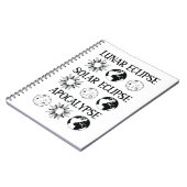 Carnet Lunaire Eclipse Solaire Eclipse Apocalypse Espace (Côté gauche)