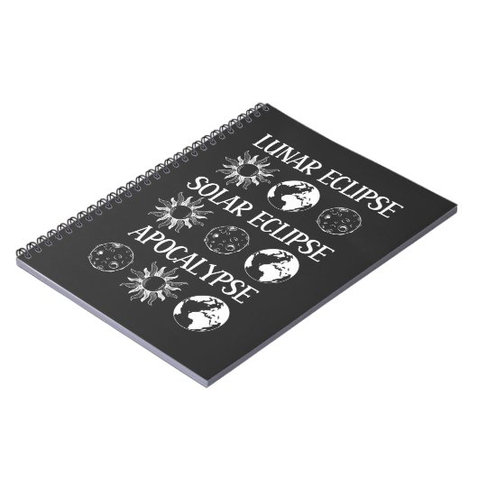 Carnet Lunaire Eclipse Solaire Eclipse Apocalypse Espace  (Côté gauche)