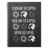 Carnet Lunaire Eclipse Solaire Eclipse Apocalypse Espace  (Devant)