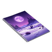 Carnet Lunar Wyrm – Purple Dragon Under the Moon Desk Mat (Côté Droit)