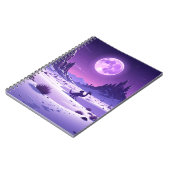 Carnet Lunar Wyrm – Purple Dragon Under the Moon Desk Mat (Côté gauche)