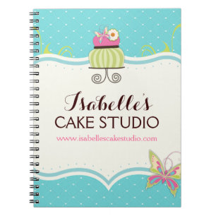 Carnet lunatique de boulangerie de gâteau