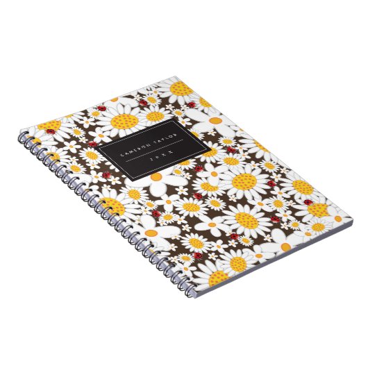 Carnet lunatique de fleur de coccinelles de (Côté Droit)