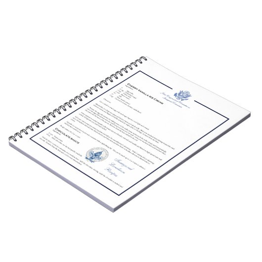 Carnet Luncheon Inaugural Recette Cerise Vanille crème gl (Côté gauche)