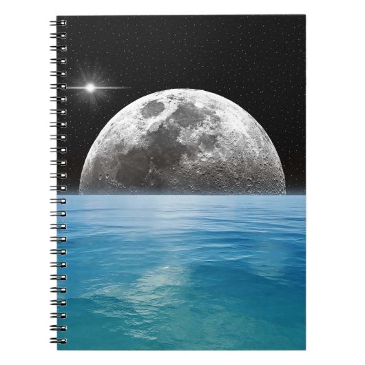 Carnet Lune au-dessus de l'océan (Devant)