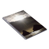 Carnet Lune au-dessus des rochers océaniques Oregon (Côté Droit)