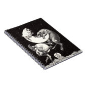 Carnet Lune céleste ciel Univers Dieu Nuit Illustration (Côté Droit)