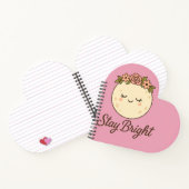 Carnet Lune de dessin mignonne avec chevalet à couronne d (Intérieur)