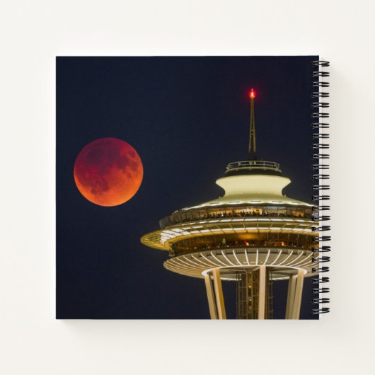 Carnet Lune de sang | Aiguille spatiale de Seattle (Dos)