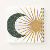 Carnet Lune de soleil jaune céleste Mandala Yoga (Dos)