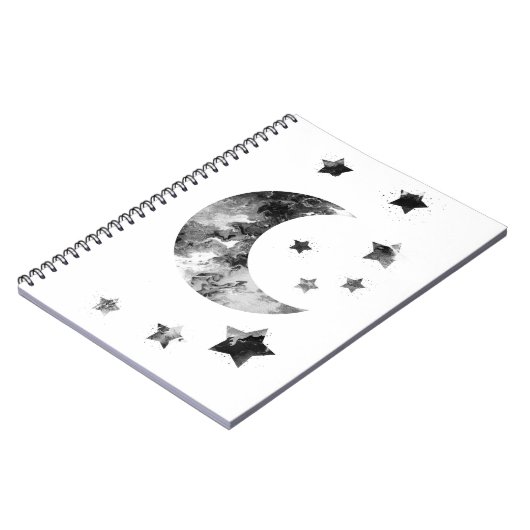 Carnet Lune et étoiles (Côté gauche)