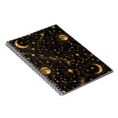 Carnet Lune et Étoiles Célestes (Côté Droit)