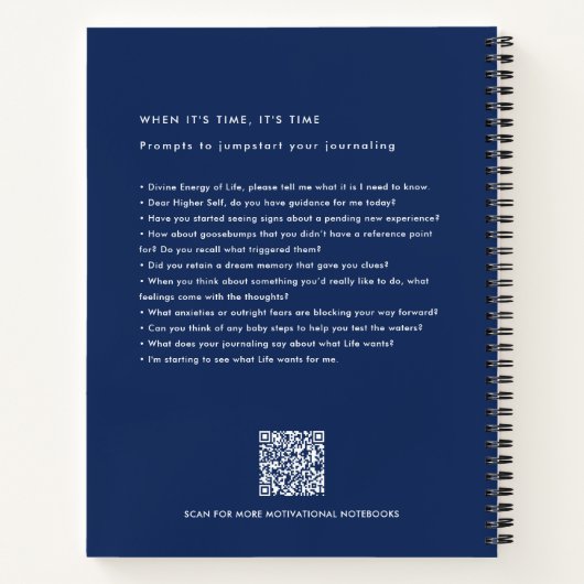 Carnet Lune éthérée et motivation Fleur sauvage (Dos)